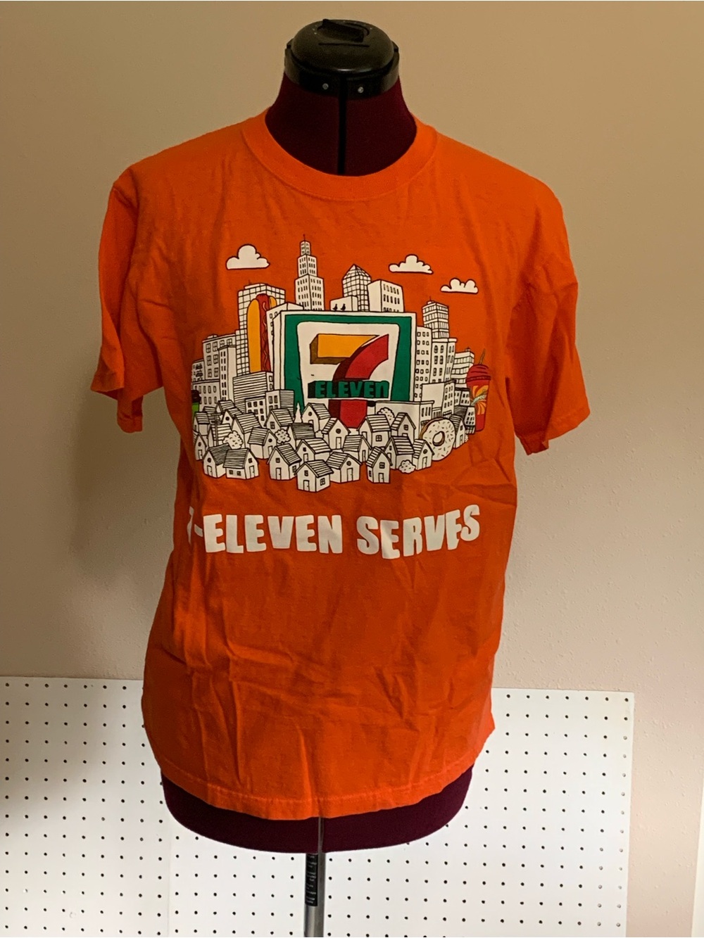 Port and Company Orange 7-Eleven Graphic Tee
